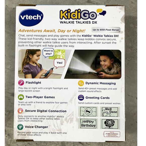 VTech KidiGo Walkie Talkies DX for Kids Ages 4 Years and up - Picture 3 of 6